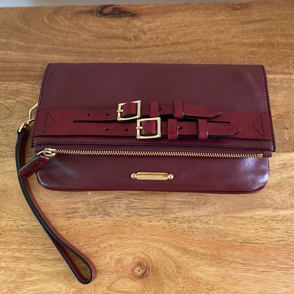 Burberry Deep Burgundy Wristlet - Picture 6 of 14